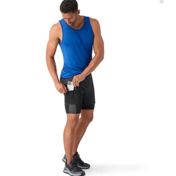 Smartwool Men's XL Intraknit Active Lined Shorts Black NWT Athletic Fit Liner - Picture 9 of 11